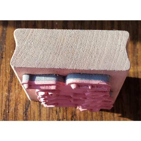 Holiday Christmas Happy Holidays Script Vap Scrap Wood Mounted Rubber Stamp - Picture 6 of 8